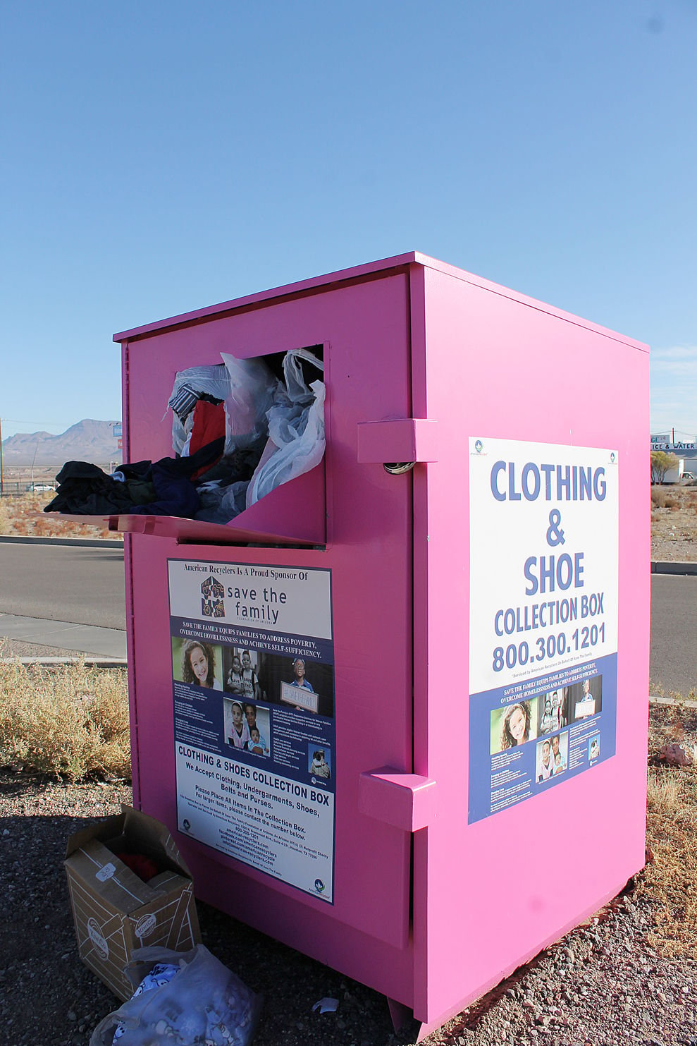 Clothes Donation Drop Box - Fashion Stylish