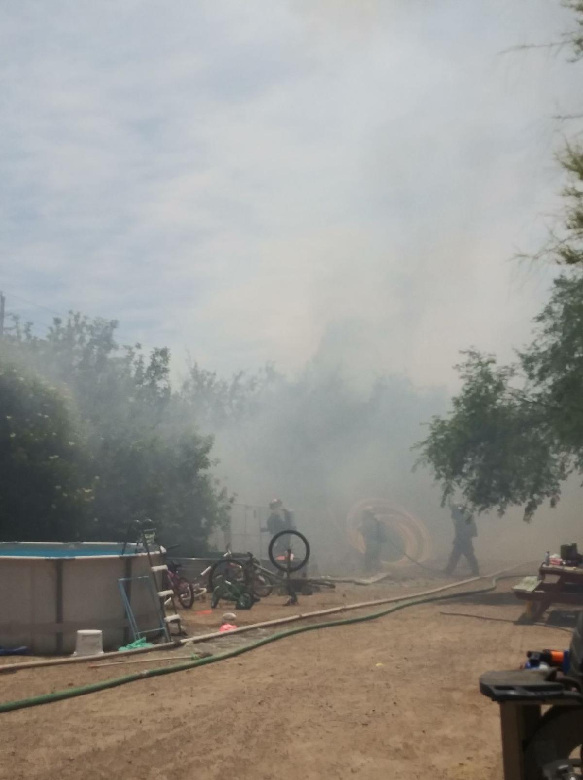 Fire in Thatcher sweeps through multiple yards Local News Stories