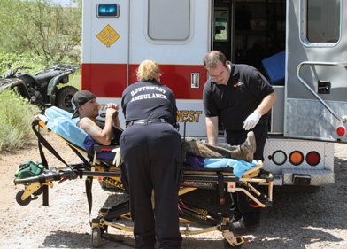 People injured in vehicular calamities: Man run over by tractor; woman ...