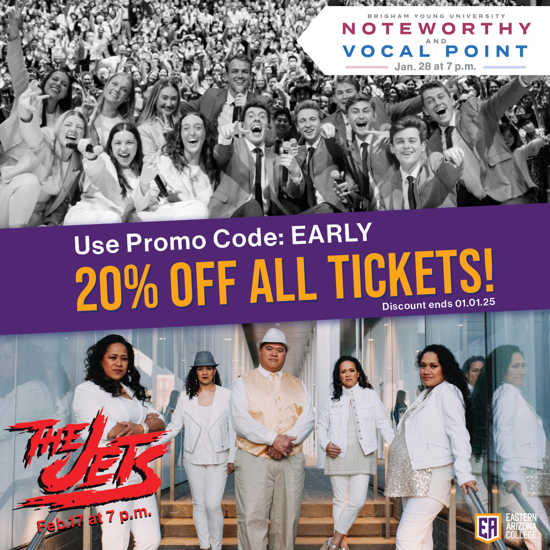 Early bird tickets available for upcoming shows at EAC | Complimentary ...