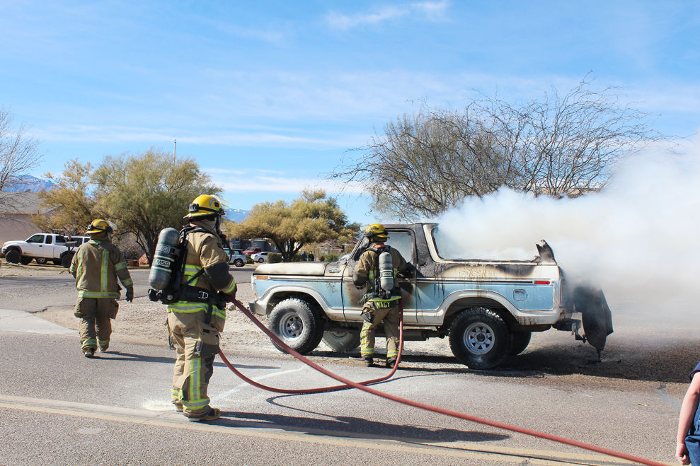 Vehicle combusts, closing road Local News Stories