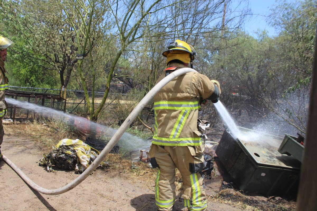 Fire in Thatcher sweeps through multiple yards Local News Stories