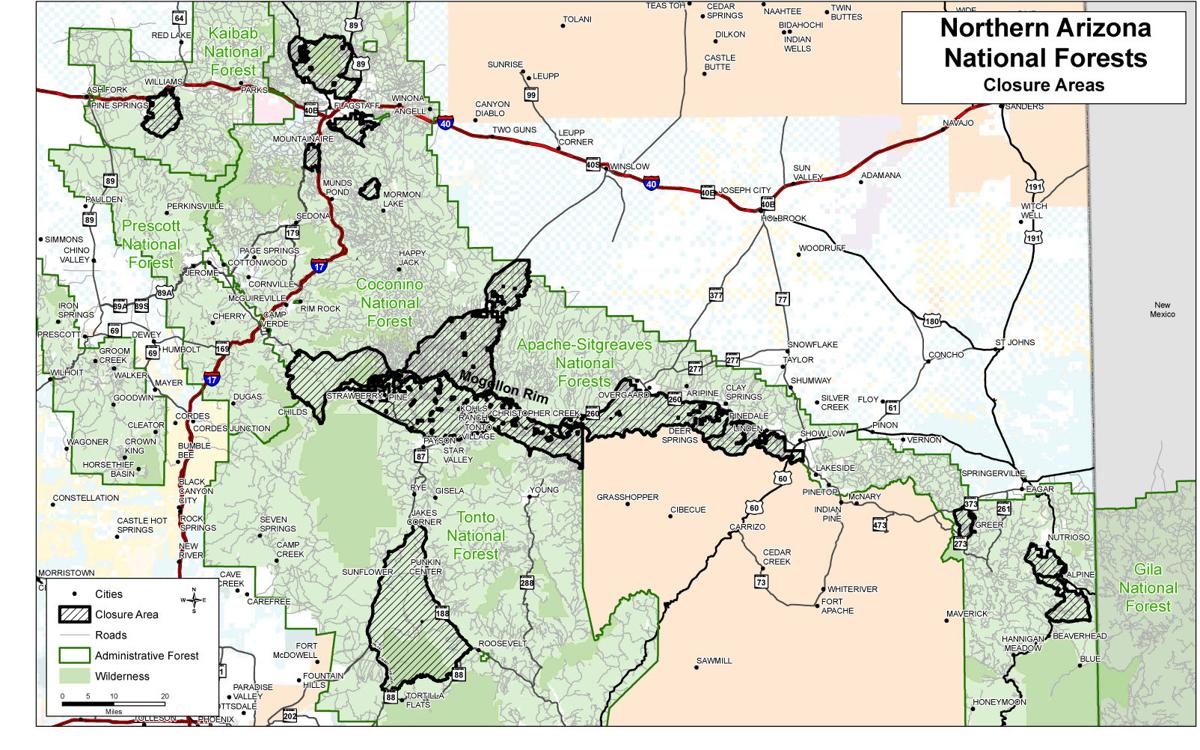 Sitgreaves National Forest Map