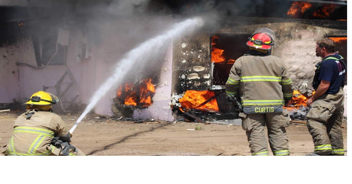 Thatcher firefighters conduct live fire training in donated home
