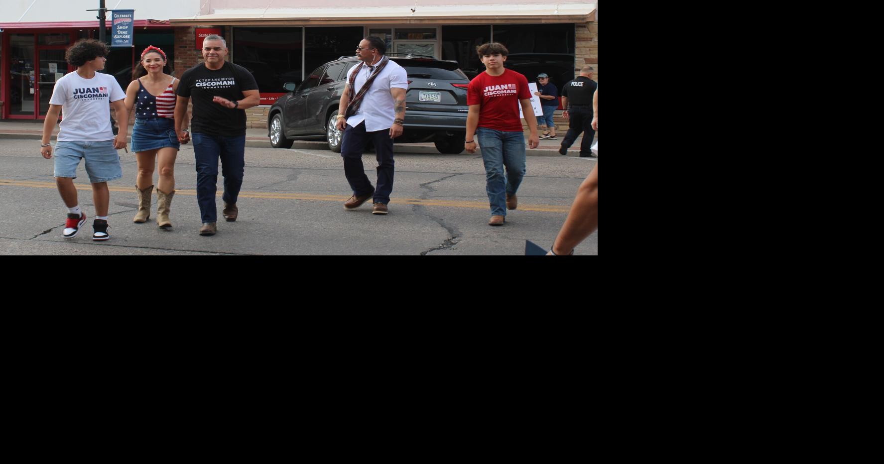 Ciscomani discusses funding as protesters gather outside