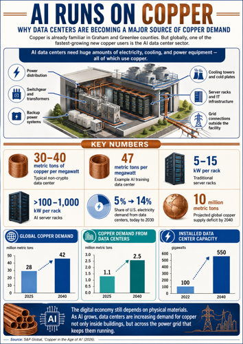 AI data centers adds new demand for Arizona copper