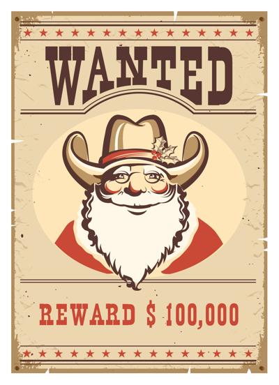 Santa wanted poster