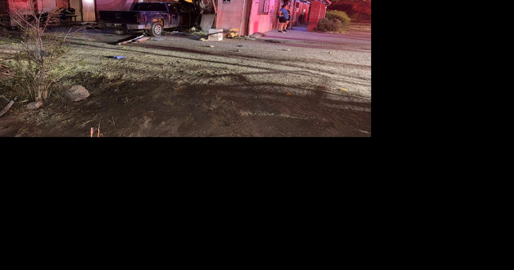 Woman arrested after pedestrian struck, pickup crashes into San Carlos home