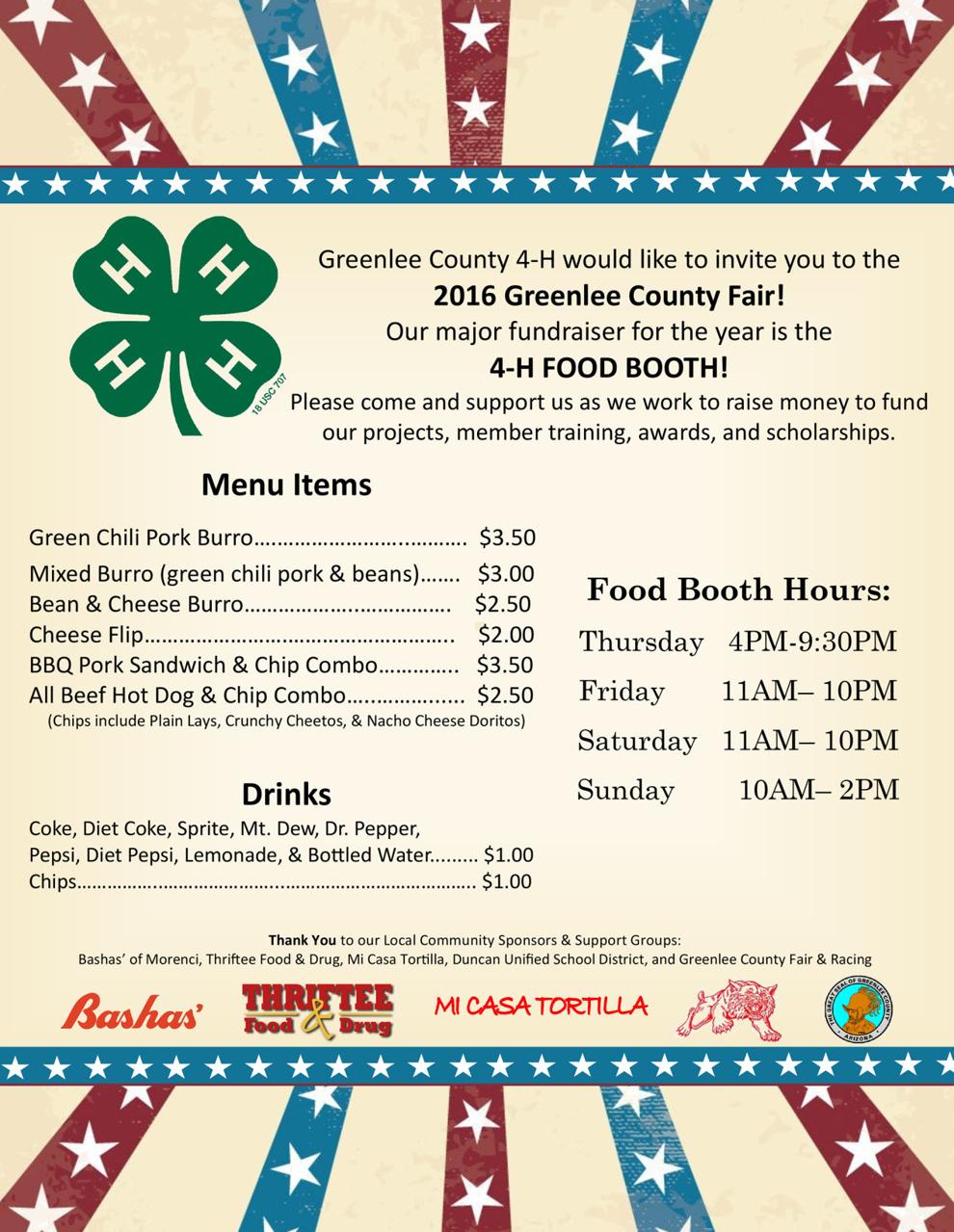 4H invites public to the Greenlee County Fair News