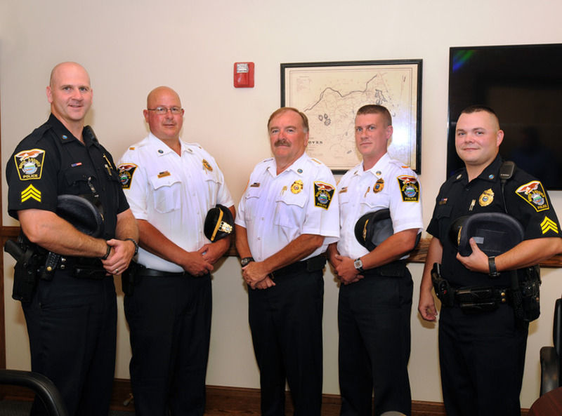 New lieutenant, two sergeants sworn in for North Andover Police