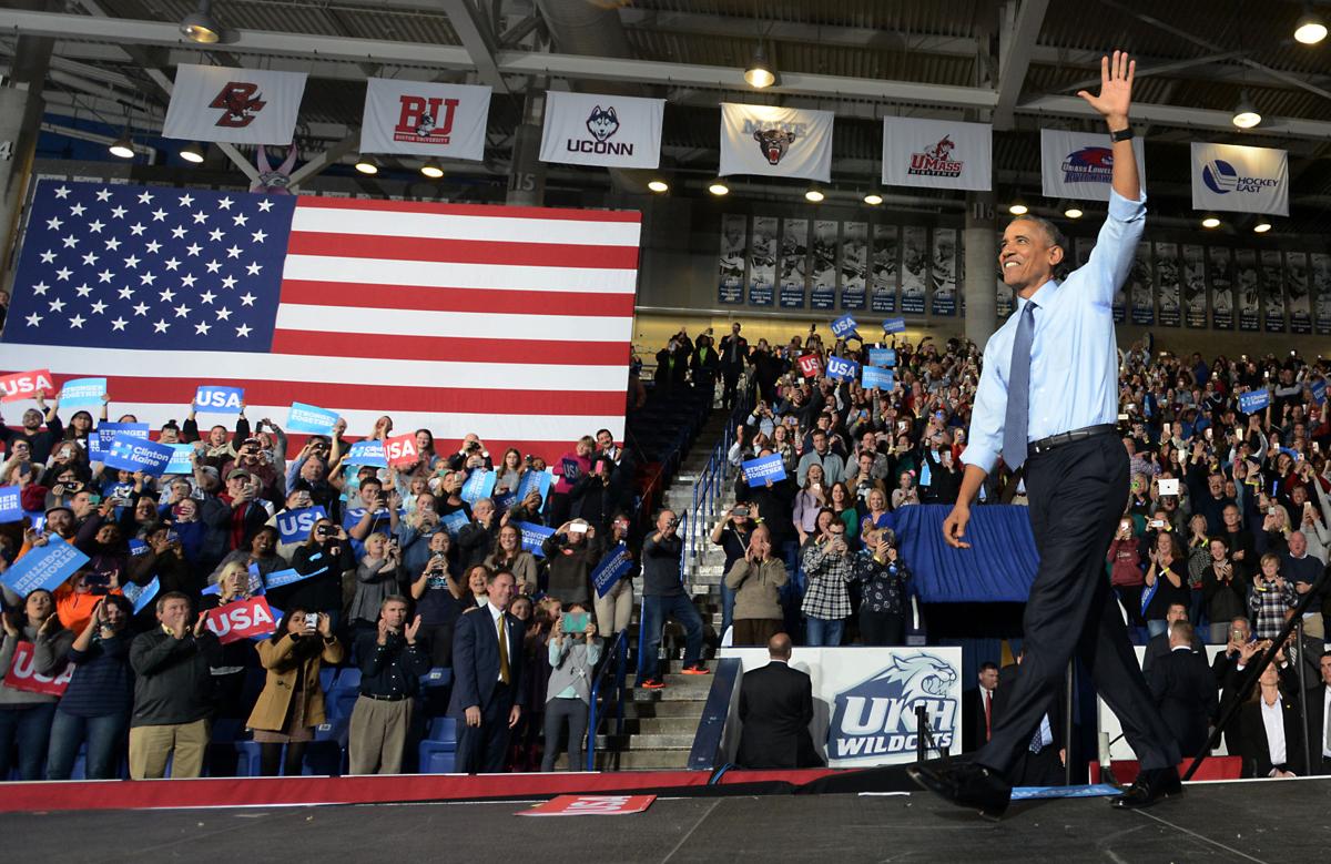 President Gets Unh Crowd Fired Up New Hampshire Eagletribune Com