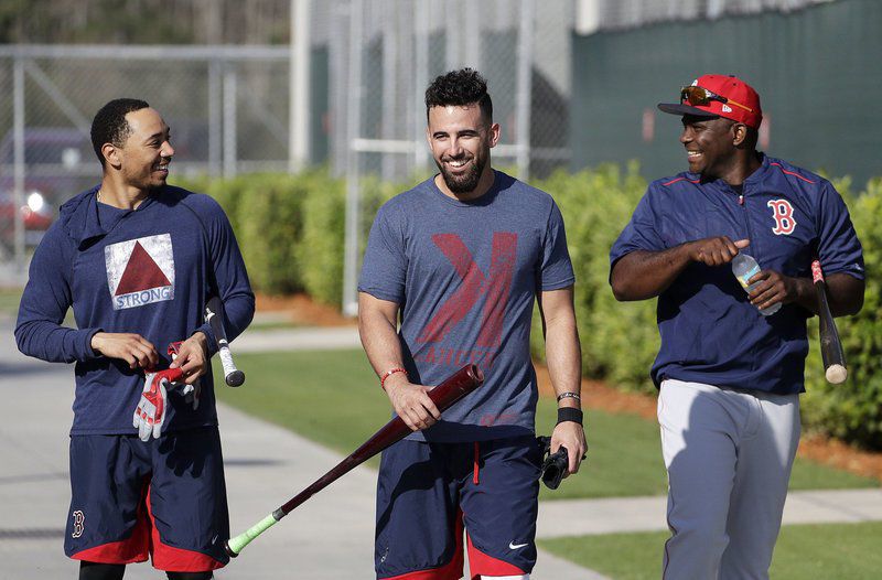 Alex Cora and Andrew Benintendi meet up in Kansas City