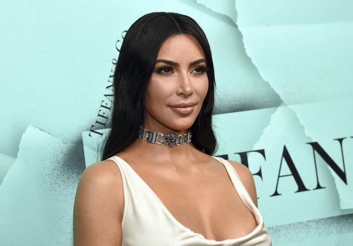 Kim Kardashian White Dress and Tiffany & Co. Choker 2018