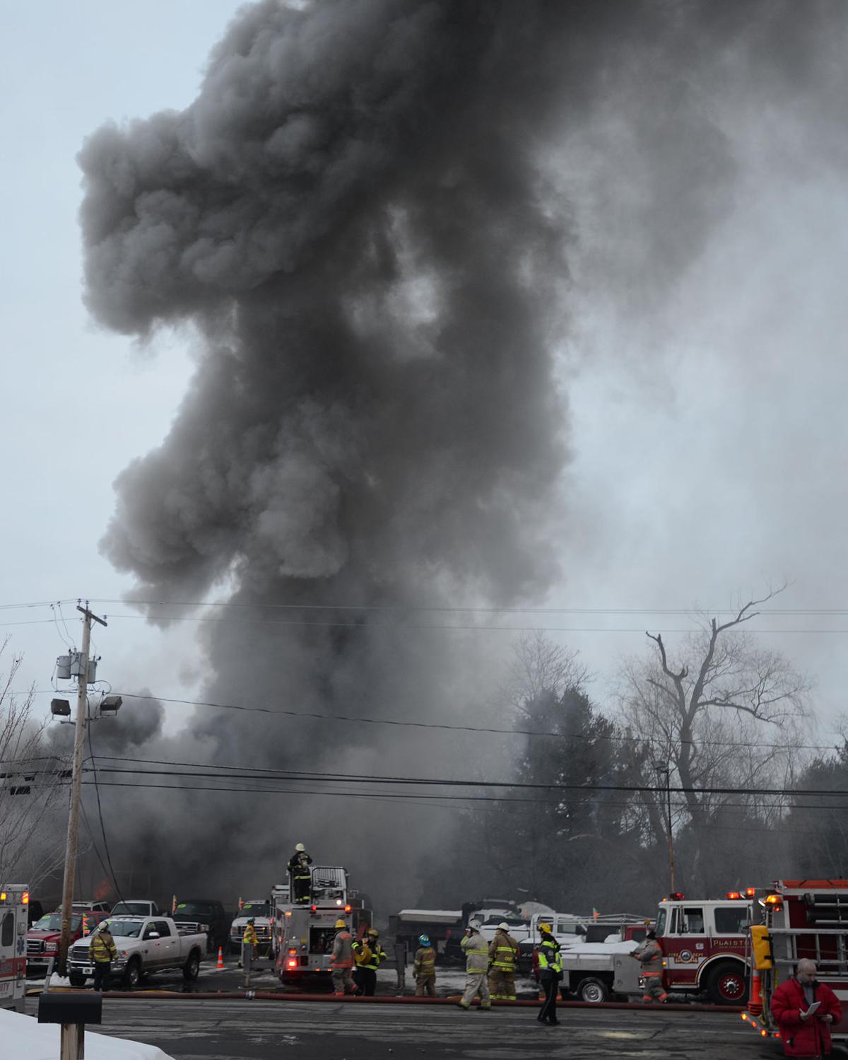 SLIDESHOW Fire at Plaistow truck dealership Gallery