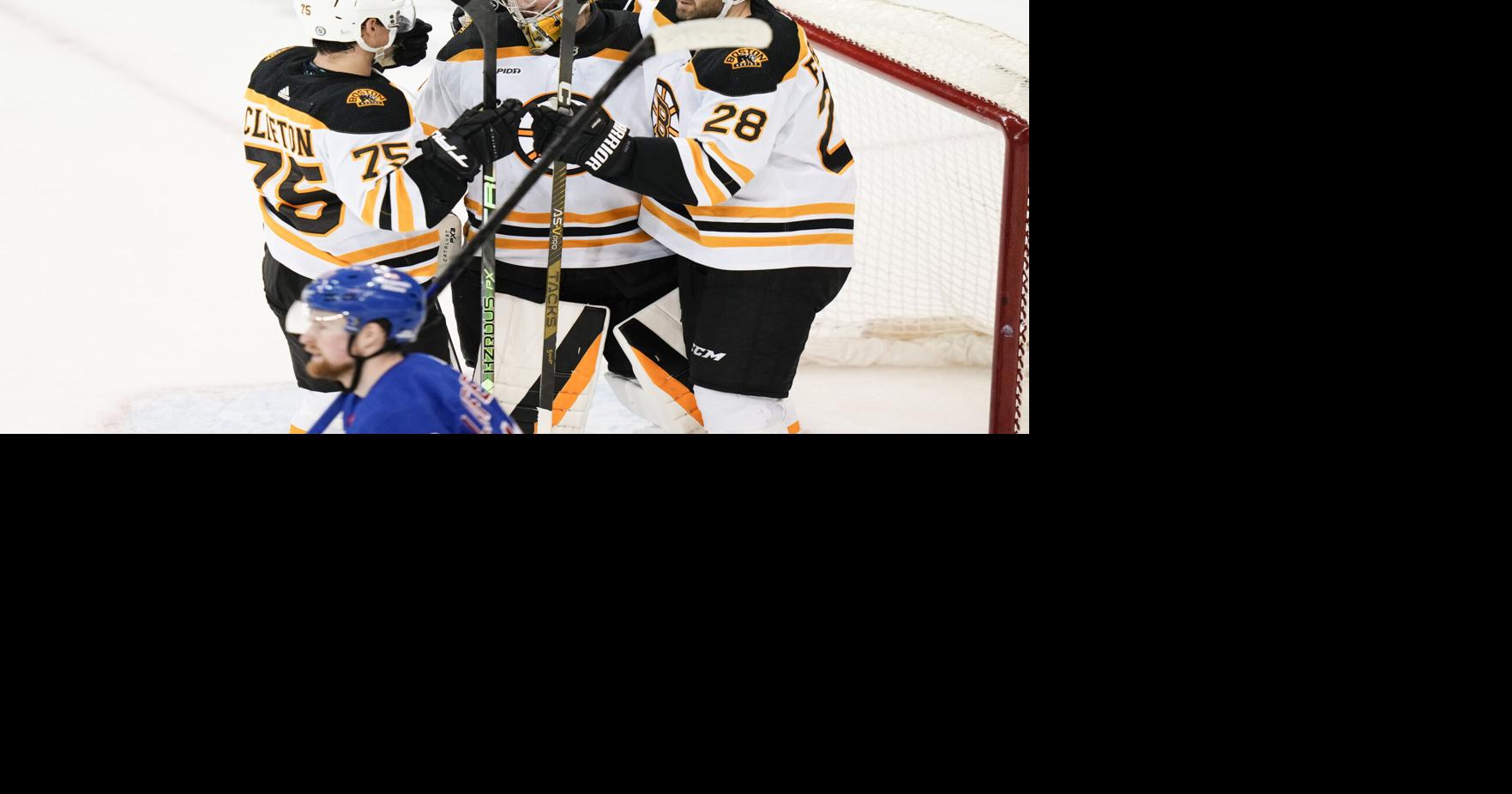 NHL-best Boston Bruins beat New York Rangers, extend hot streak