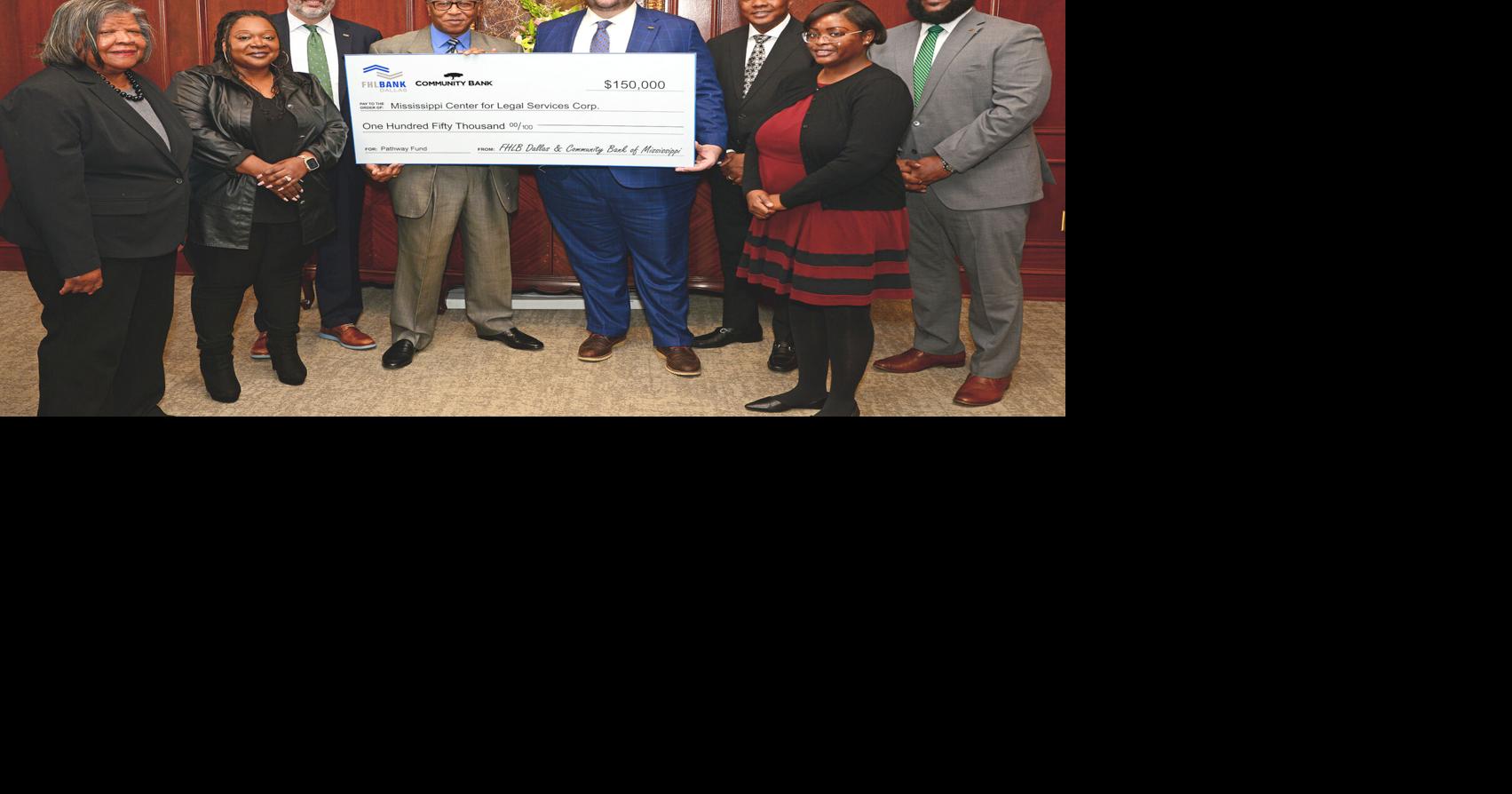 Mississippi Center for Legal Services Receives $150K Grant from FHLB Dallas and Community Bank of Mississippi to Support Housing Stability and Legal Aid