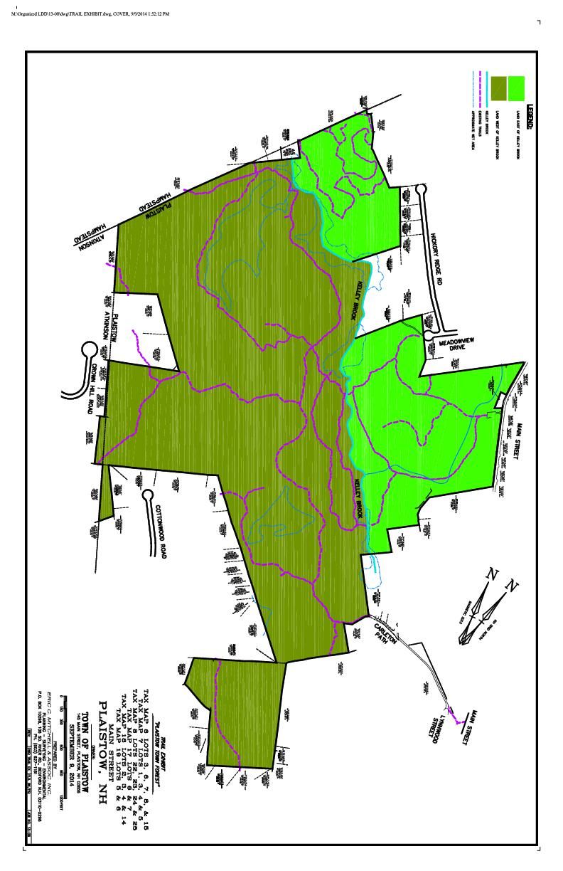 Map of Plaistow Town Forest trails