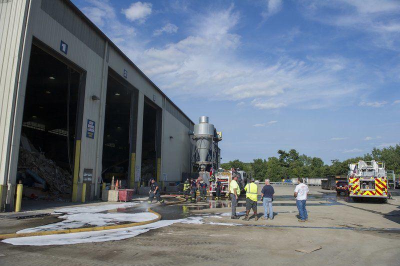 Fire breaks out in North Andover recycling facility Merrimack Valley