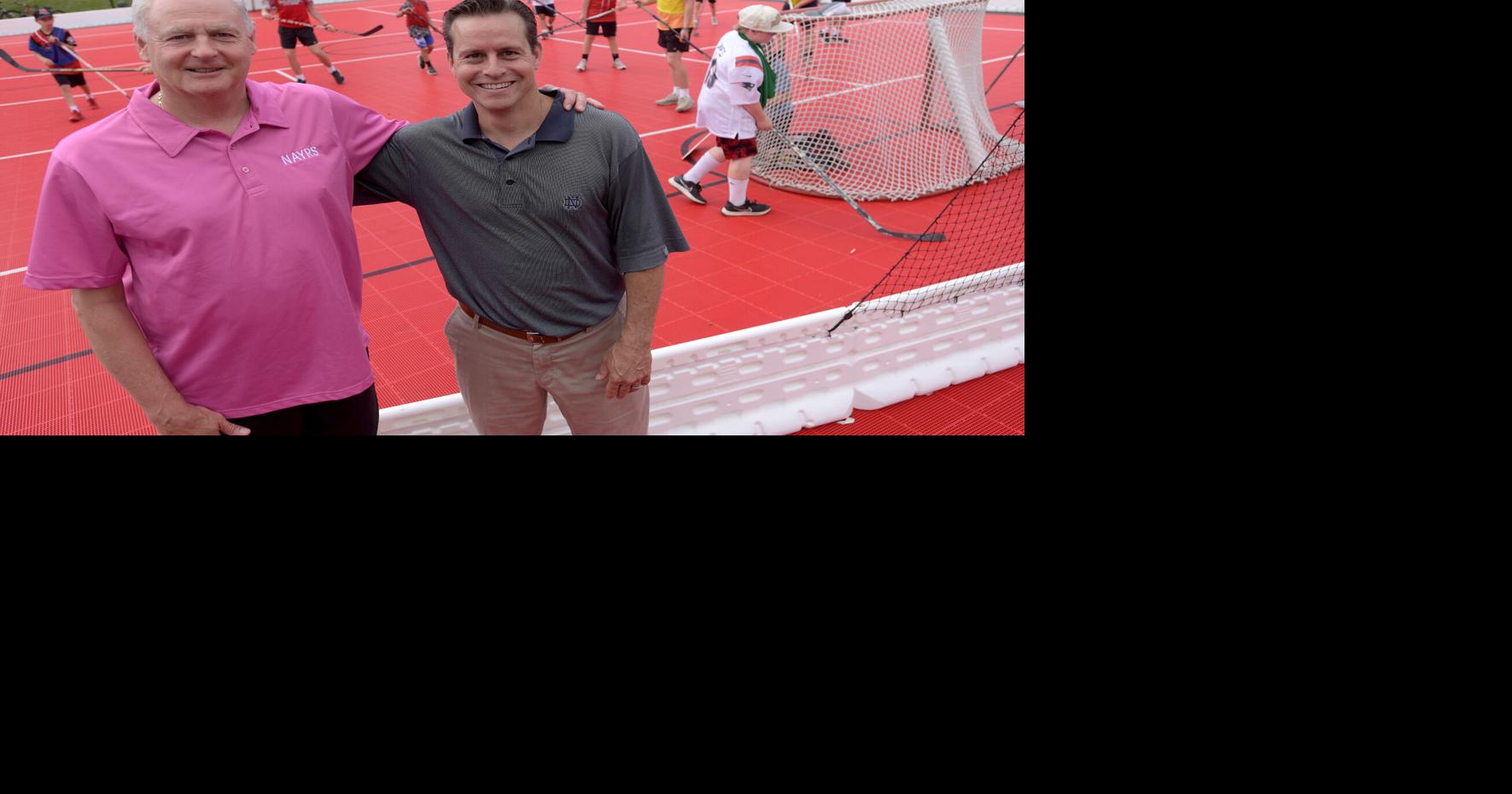 Street hockey revival: Businessman donates outdoor rink to Youth Center