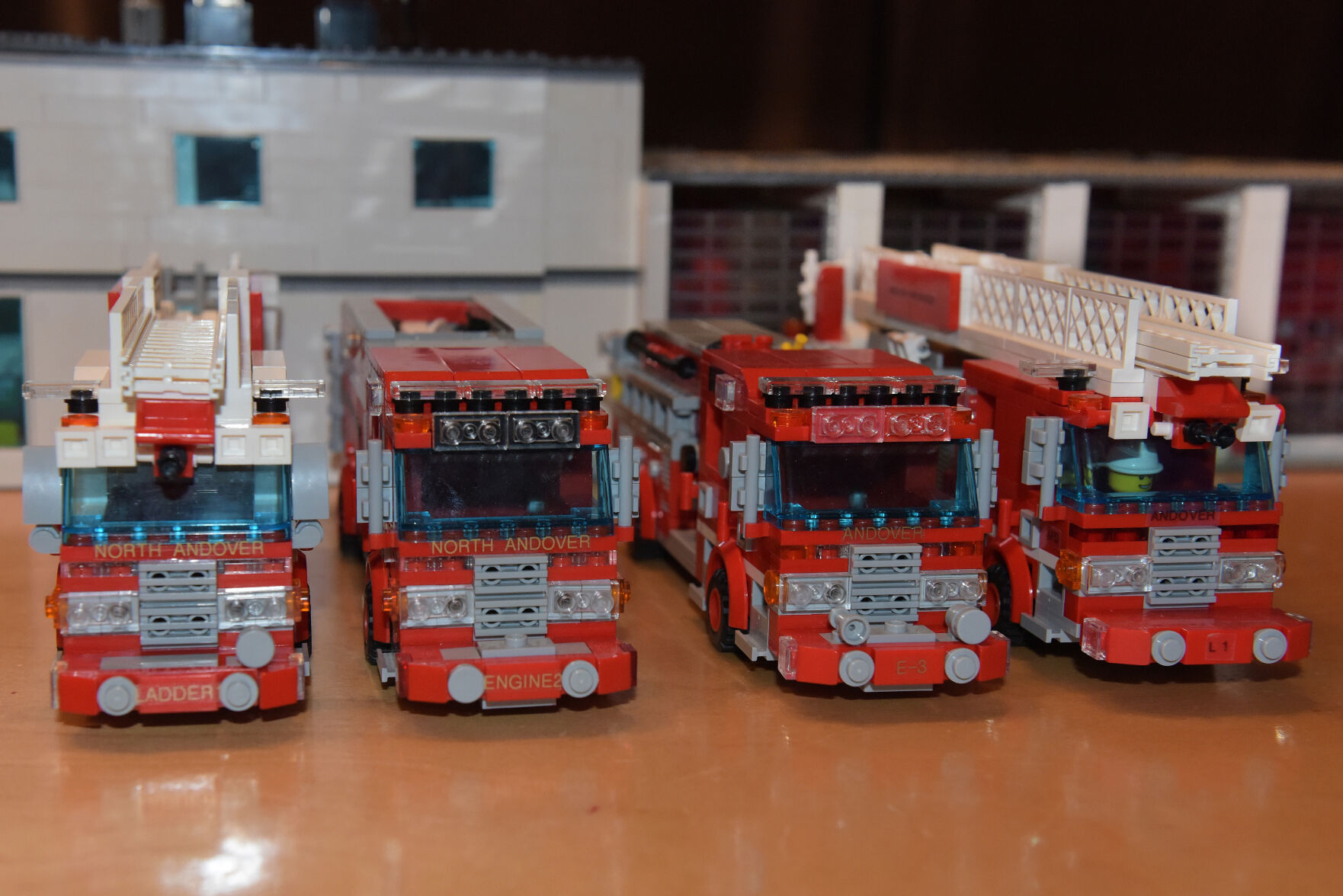 Custom lego fire discount trucks for sale