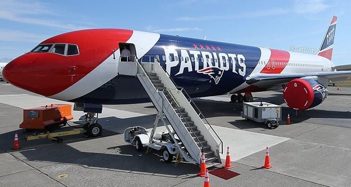 The Patriots are using their new plane for the first time today - The  Boston Globe