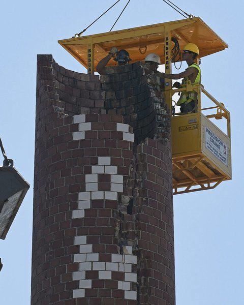 Hamel Mill Loft residents return home as smokestack demolition