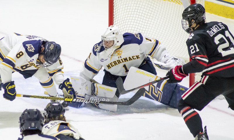 Men's Hockey Battles To 1-1 Overtime Tie Against Merrimack At