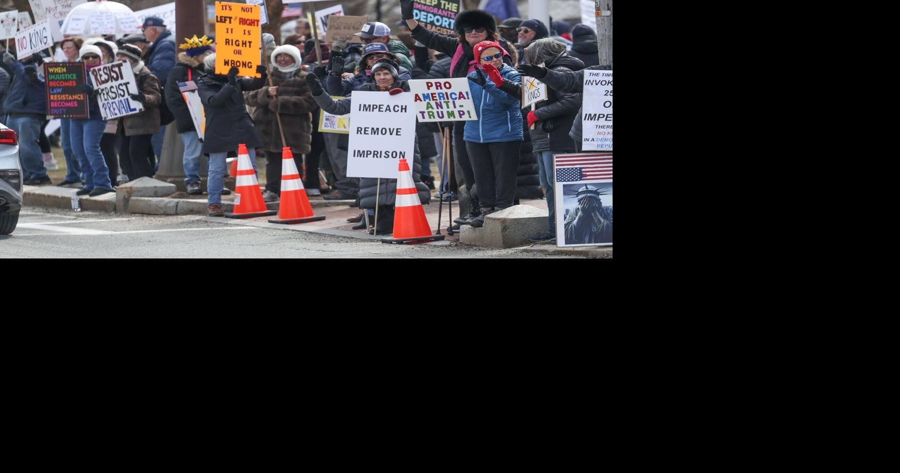 'No Kings' rally draws large crowd in Newburyport
