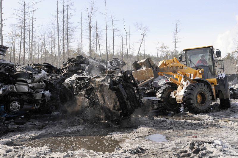 Londonderry salvage yard destroyed in fire New Hampshire