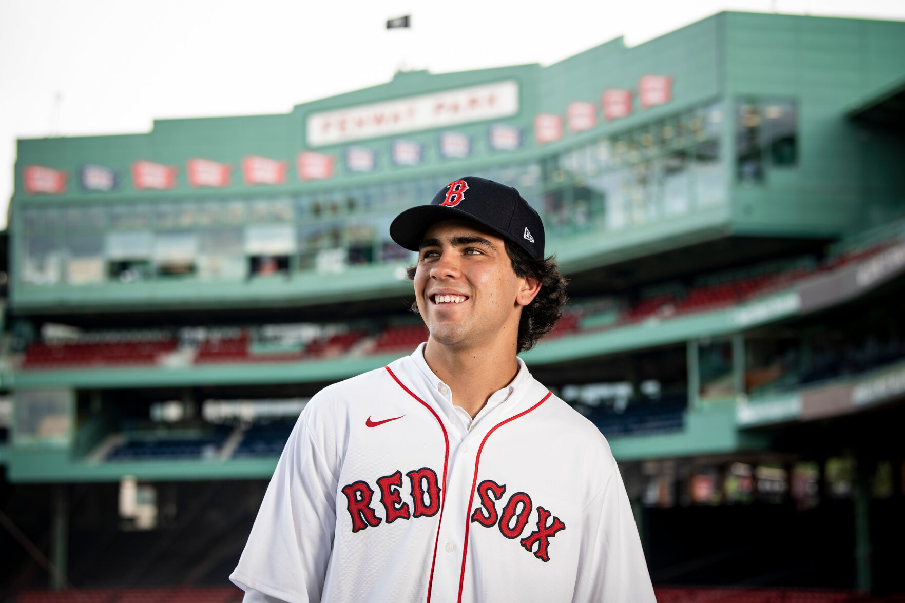 Boston Red Sox Nick Yorke White 2020 MLB Draft Home Replica Jersey