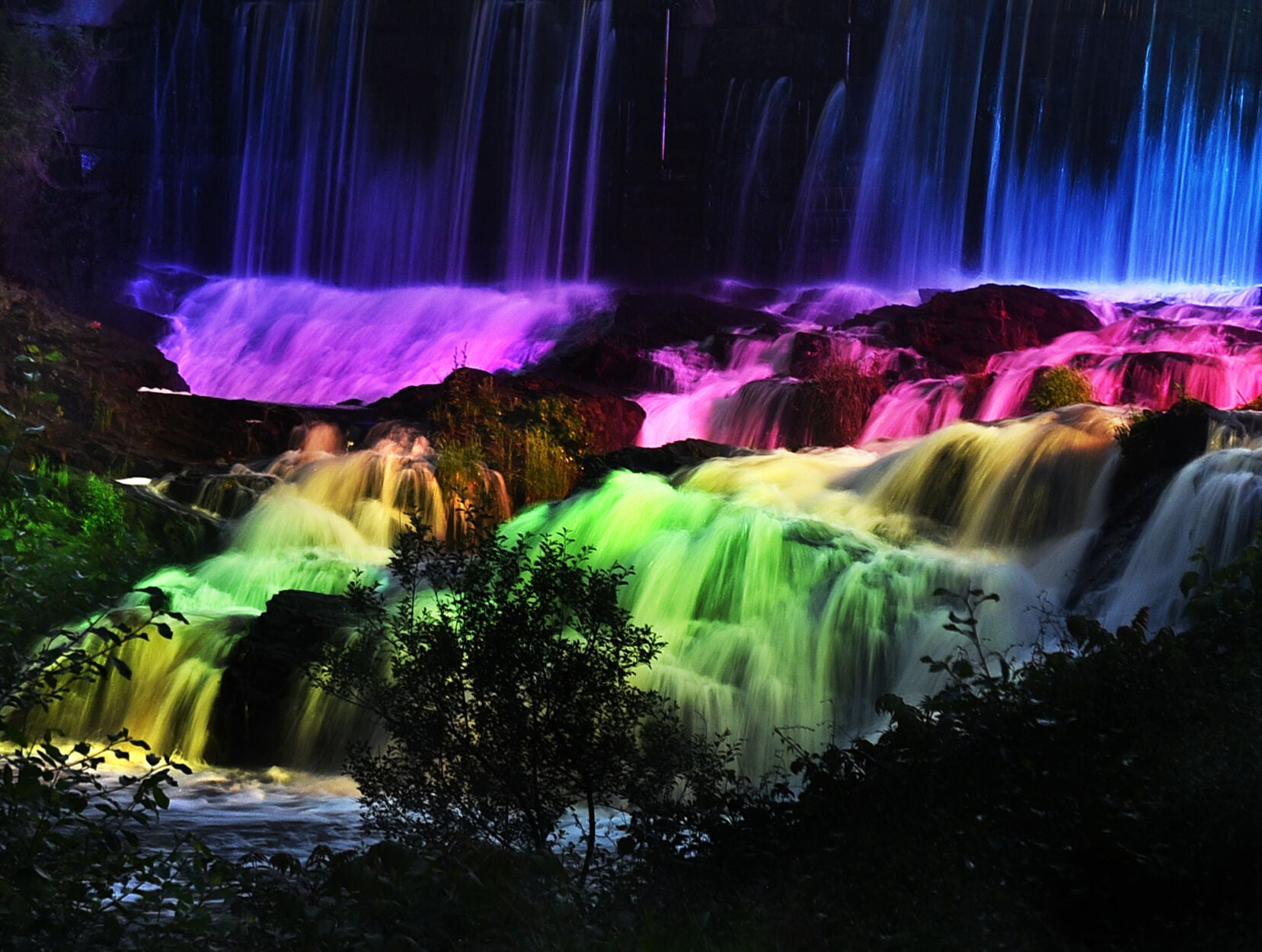 Waterfall wonder: Methuen marks Pride Month with colorful display