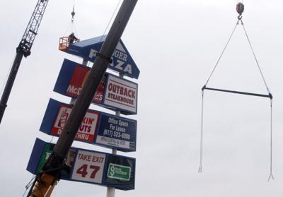 Wind Damaged Ranger Plaza Sign Comes Down In Methuen News