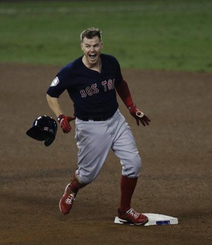 Red Sox's Brock Holt Always Prepared To Hug J.D. Martinez After