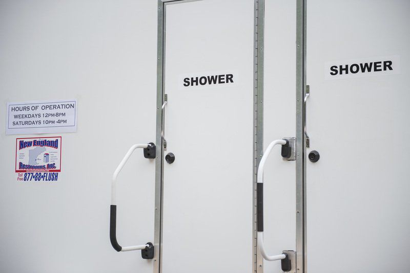 Portable Hot Showers Set Up In Andover Merrimack Valley