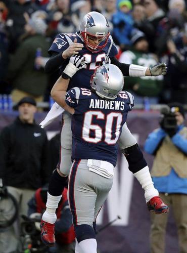 Front and center, Patriots' Andrews says there's no time to look back