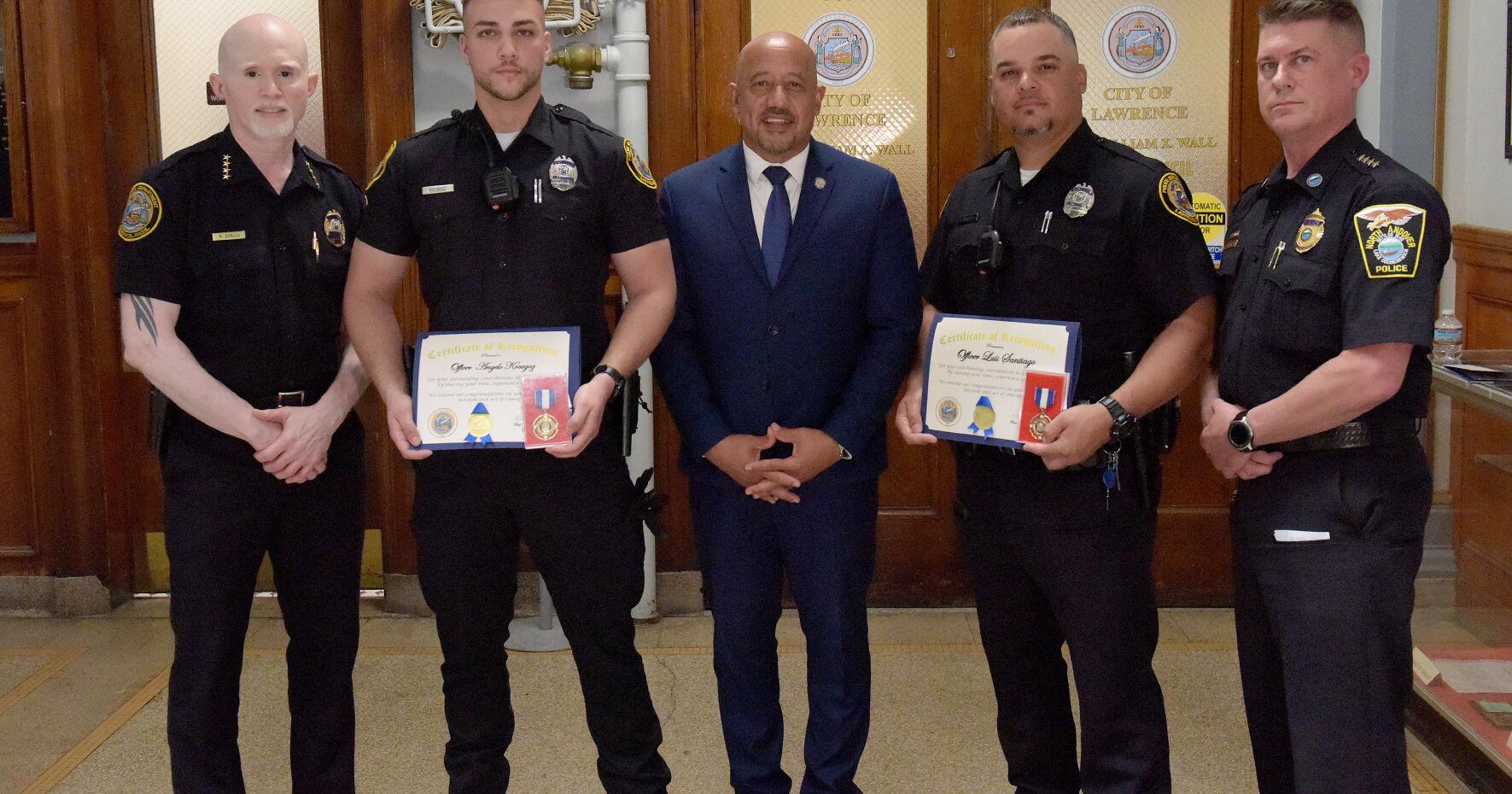 Lawrence officers honored for valor during North Andover armed standoff - Vimarsana News