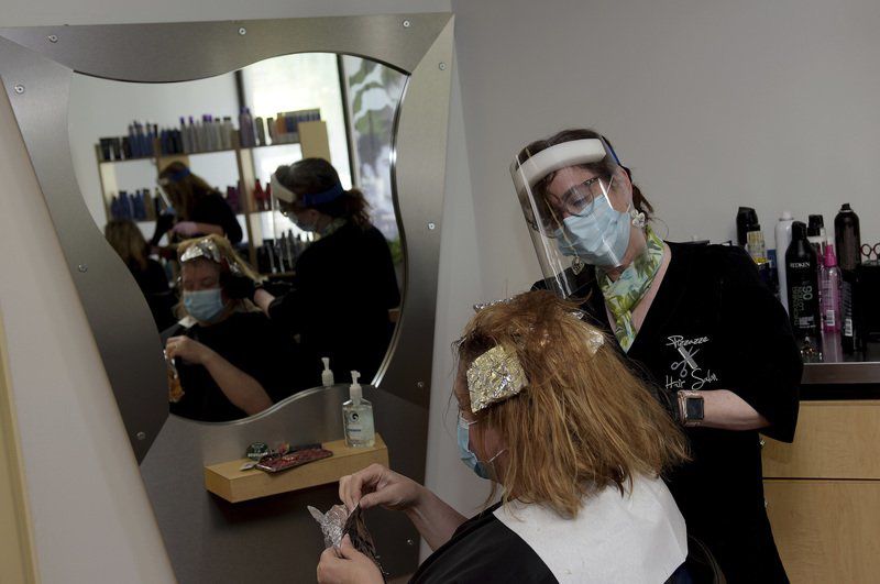 Back in business and style Salons, open in Mass.; more