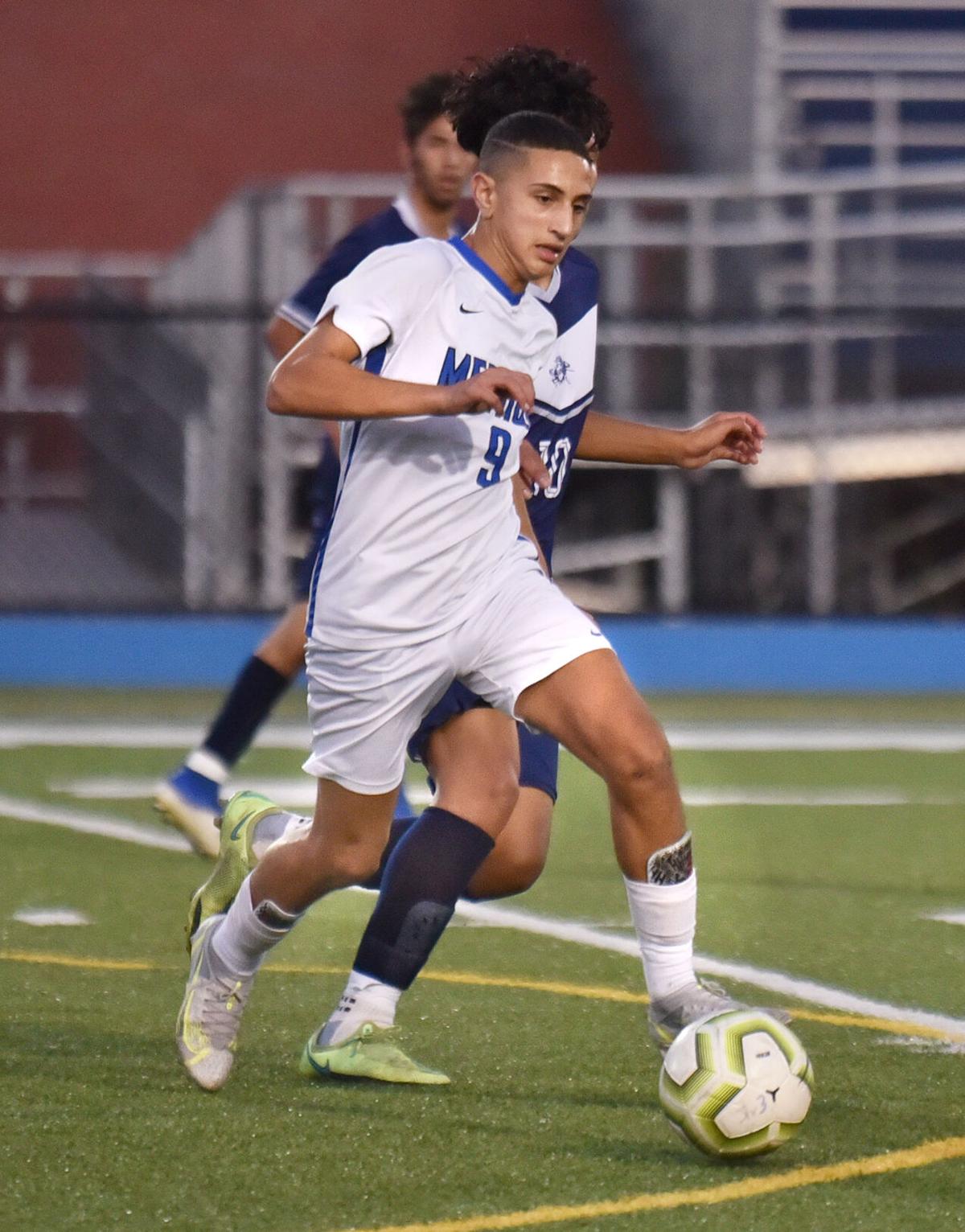 Methuen Rangers at Lawrence Lancers in boys soccer action