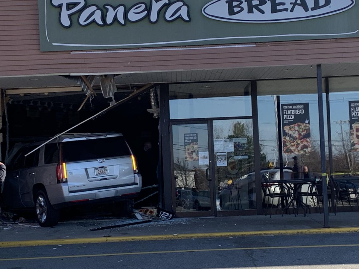 SUV crashes into Panera Bread