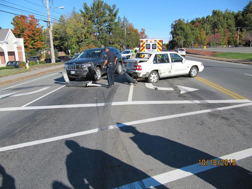 Two injured in Hudson threecar crash New Hampshire