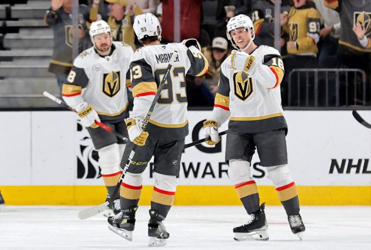 Dorofeyev powers Golden Knights past Blackhawks 4-0 as Hill ends shutout drought