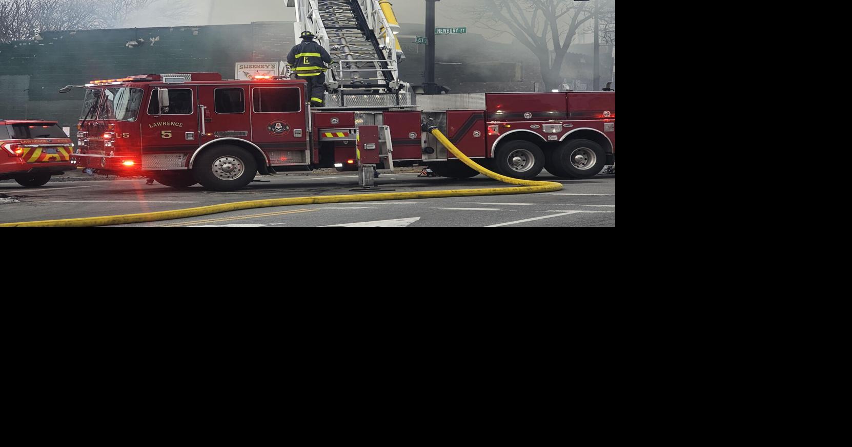 Early morning fire destroys Essex Street businesses in Lawrence