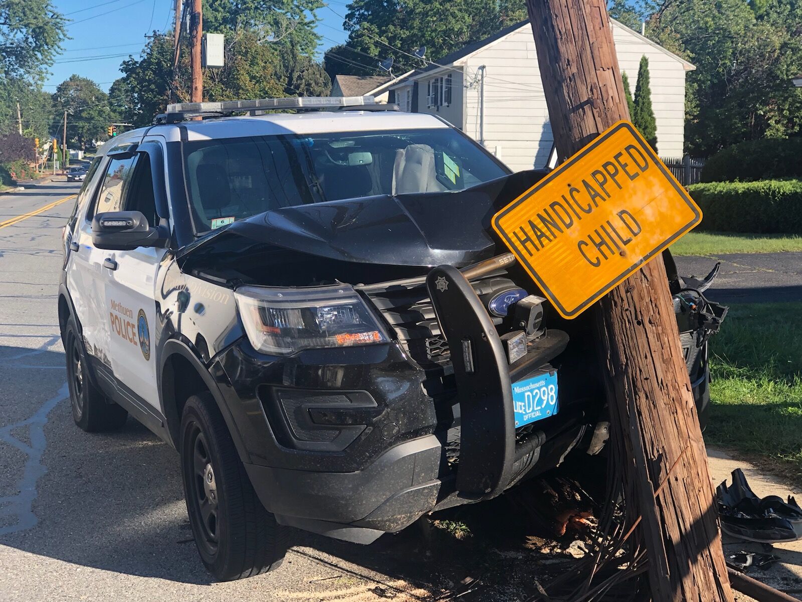 Methuen Police Officer Injured During Crash On Way To Call | Merrimack ...