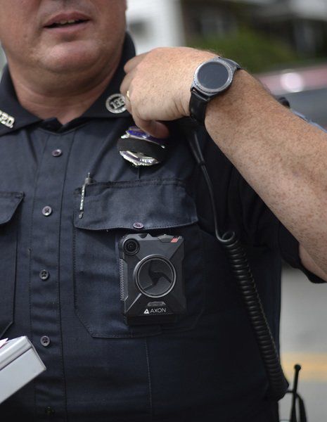 Counter-demonstrators During Womens March At Supreme Court A police officer  watches as