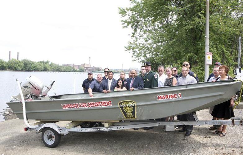 Firefighters put flat-bottom boat to work in short order