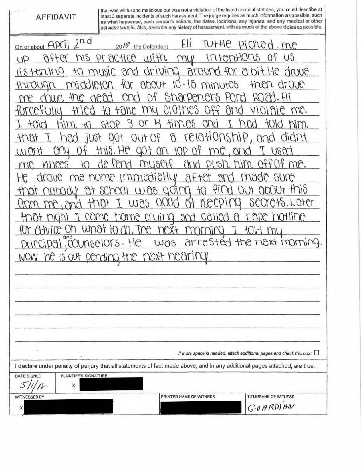 School Made Sexual Assault Victim Sign A Contract That She'd Stay Away ...