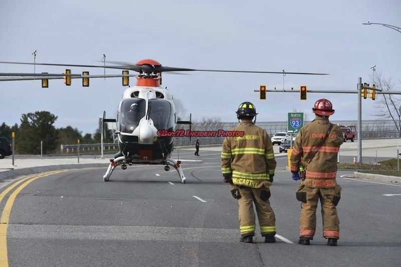 Two injured in threecar crash in Londonderry New Hampshire