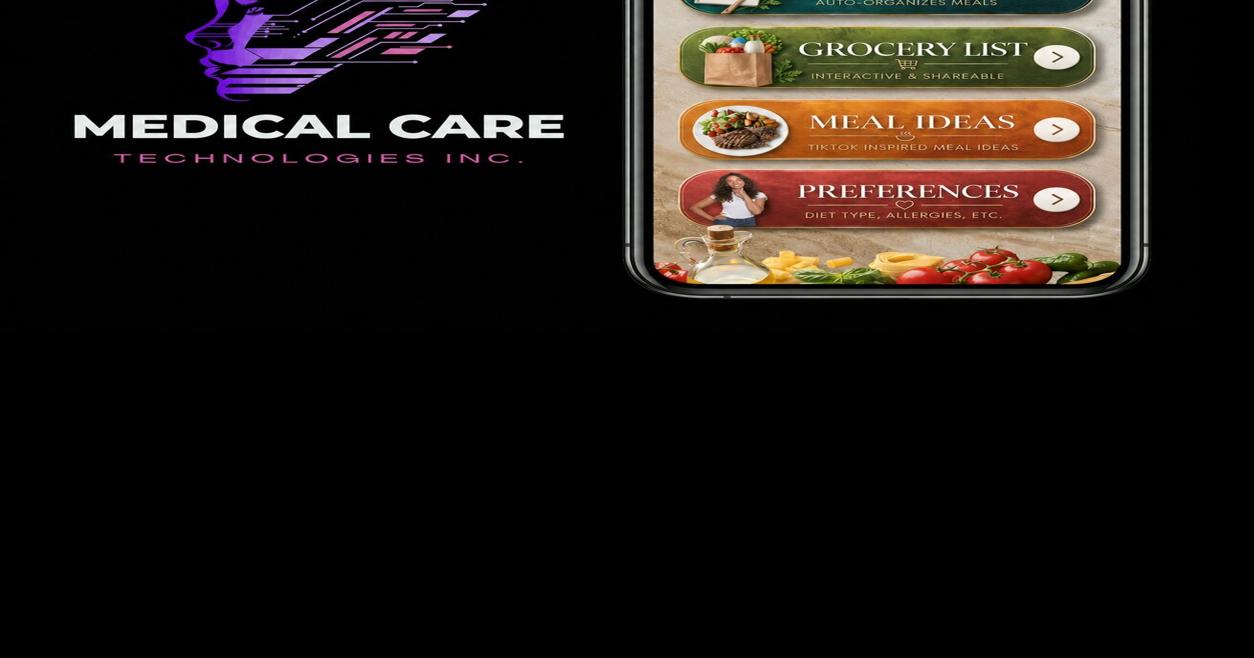 Medical Care Technologies Inc. (OTC PINK:MDCE) Unveils Snapshot Recipes Redesign with Advanced AI, Beverage Integration, and Smart Cookbook Features