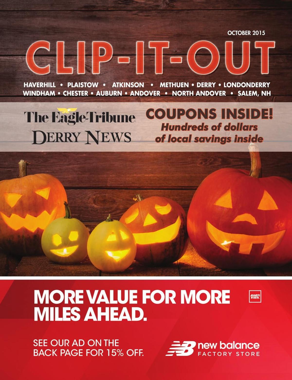 Clip-It-Out Coupon Book October 2015 | Special Sections | eagletribune.com