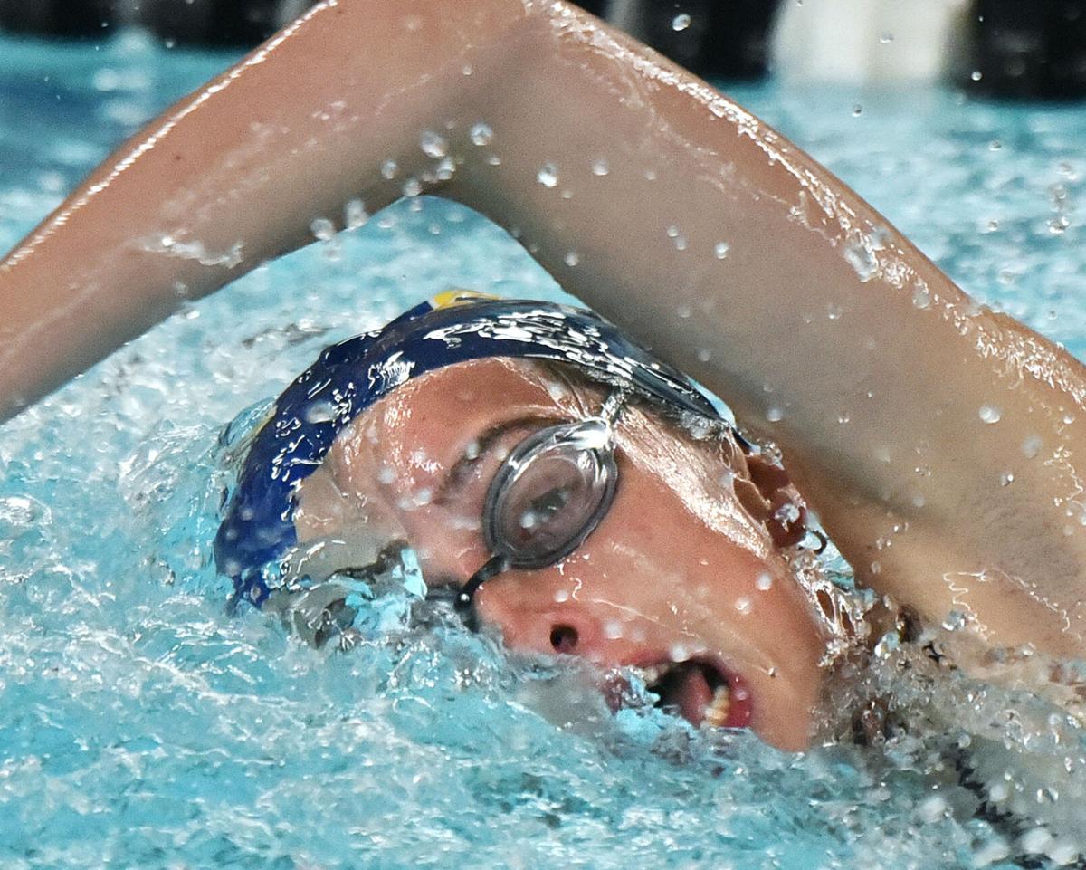 Andover against Central Catholic in swimming